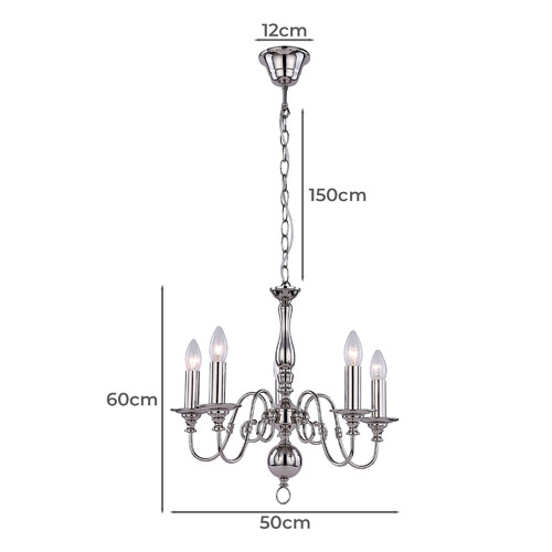 Jennings 5 Light Metal Pendant