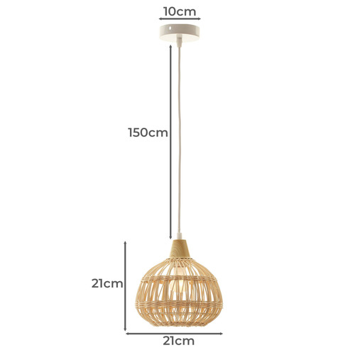 Lambert Rattan Pendant Light