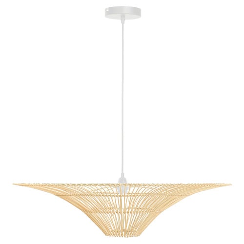 Lillie Rattan Pendant Light
