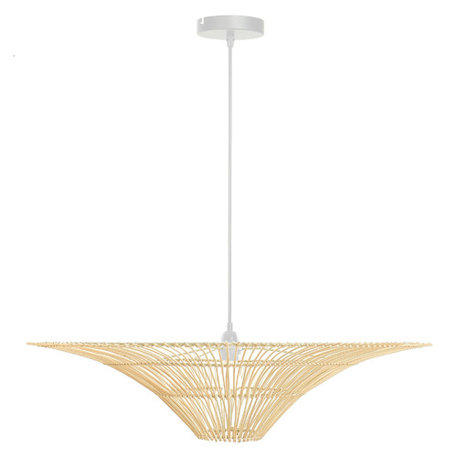 Lillie Rattan Pendant Light
