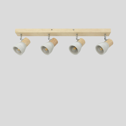 Casey 4 Light Cement Spotlight