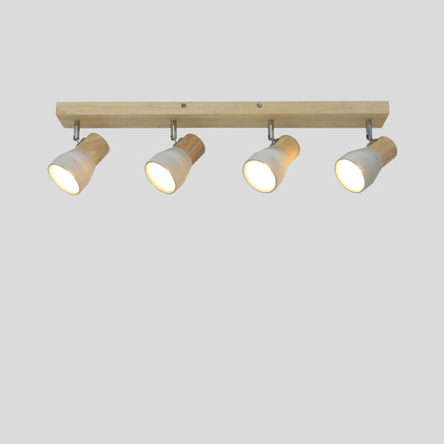 Casey 4 Light Cement Spotlight