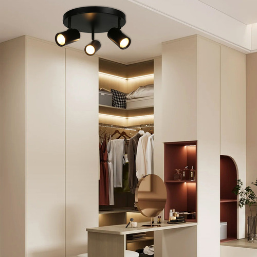 Hansen 3 Light Round Aluminium Spotlight