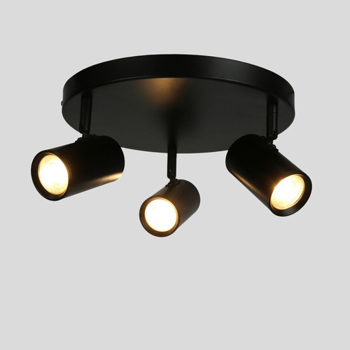 Hansen 3 Light Round Aluminium Spotlight