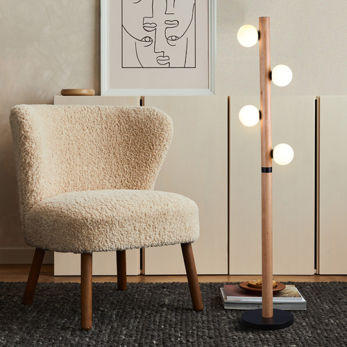 142cm Carver 4 Light Floor Lamp