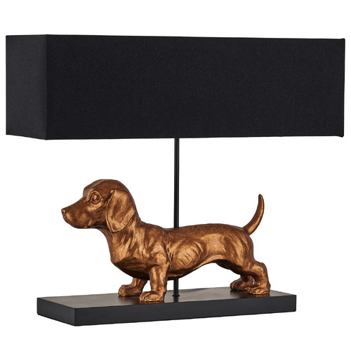 52cm Dachshund Resin Table Lamp