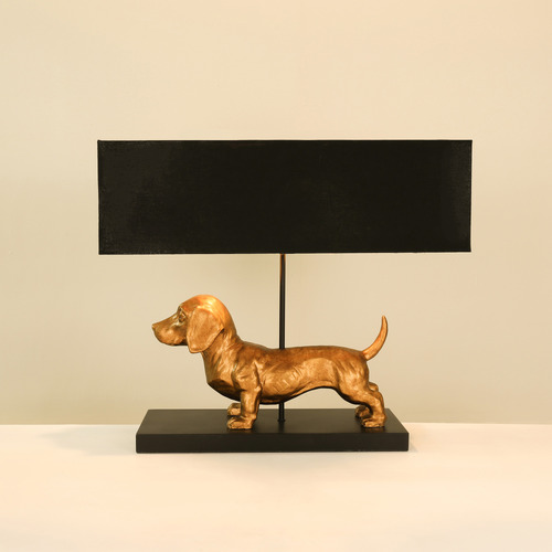 52cm Dachshund Resin Table Lamp