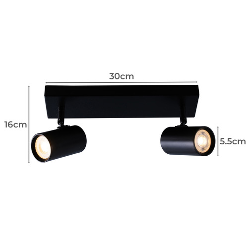 Hansen 2 Light Aluminium Spotlight
