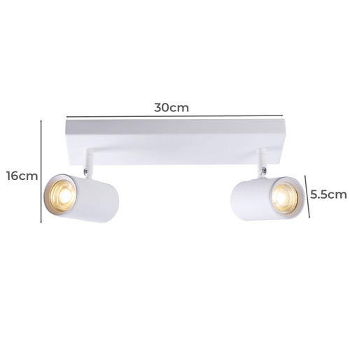 Hansen 2 Light Aluminium Spotlight