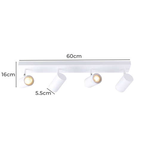 Hansen 4 Light Aluminium Spotlight