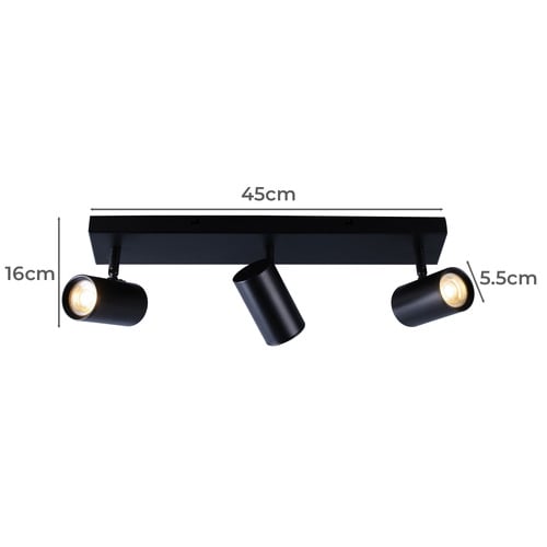 Hansen 3 Light Aluminium Spotlight