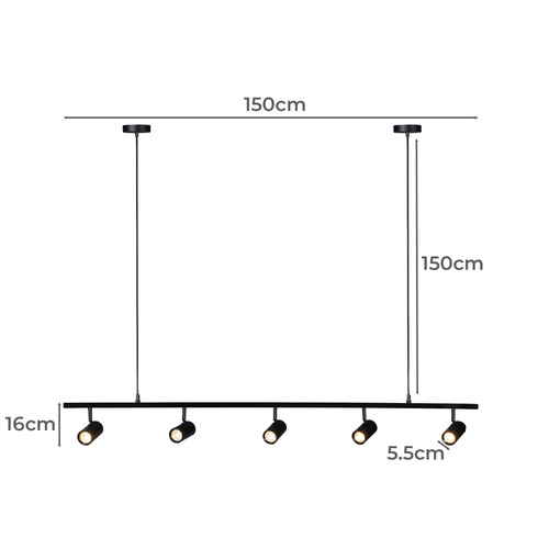 Tyrese 5 Light Aluminium Spotlight