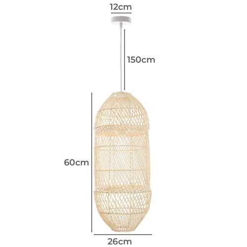 Darcey Rattan Pendant Light