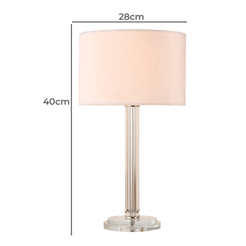 40cm Brock Glass Table Lamp