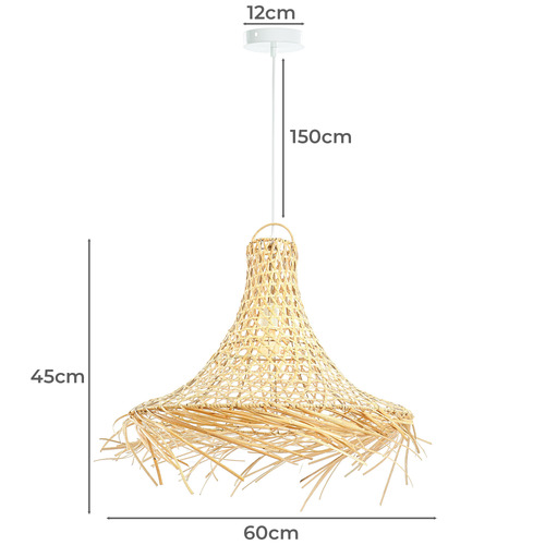 Harriet Bamboo & Rattan Pendant Light
