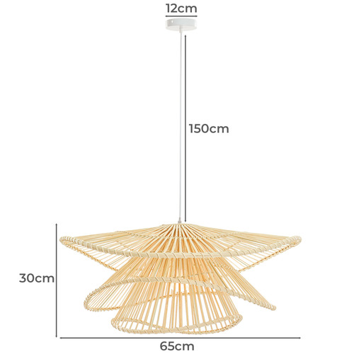 Mays Rattan Pendant Light