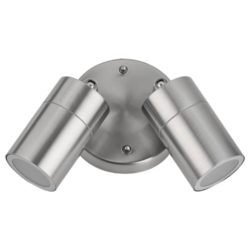 Lyra 2 Light Outdoor Wall Spotlight