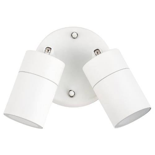 Lyra 2 Light Outdoor Wall Spotlight