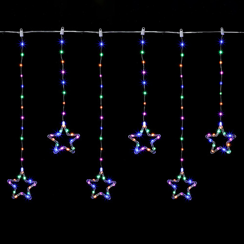 200cm Haseeb LED Waterfall Lights with Stars