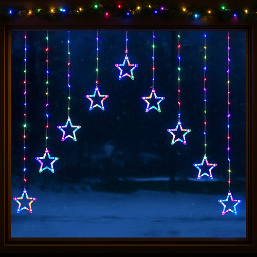 Howe V-Shape Curtain Lights with Stars
