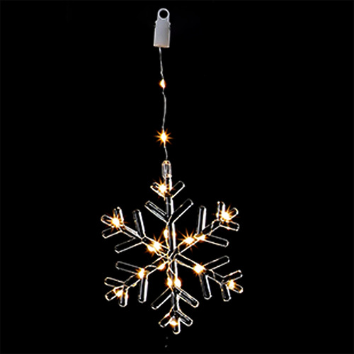 Ciara V-Shape Curtain Lights with Snowflake