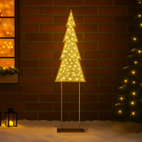 Xyvia 2D Christmas Tree with Twinkle LED