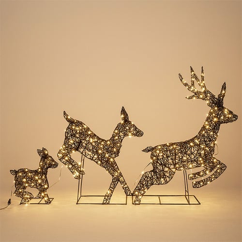 Shaina LED Reindeer Family Trio