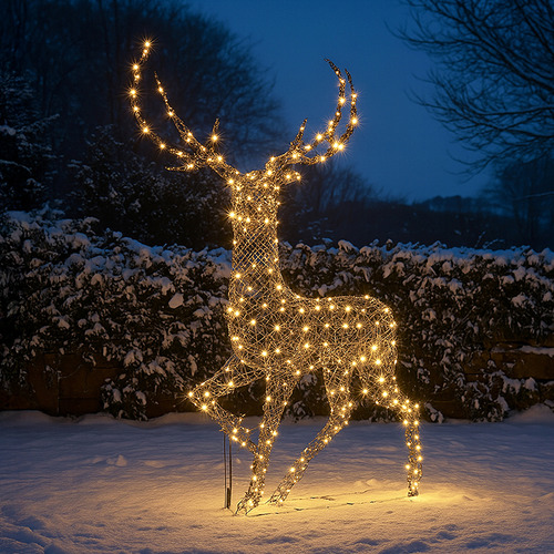 Jina LED Classic Standing Reindeer