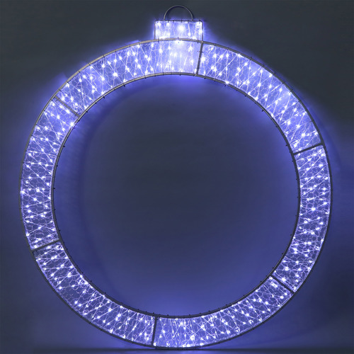 120cm Xyvee 2D Christmas Bauble Ring with Twinkle LED