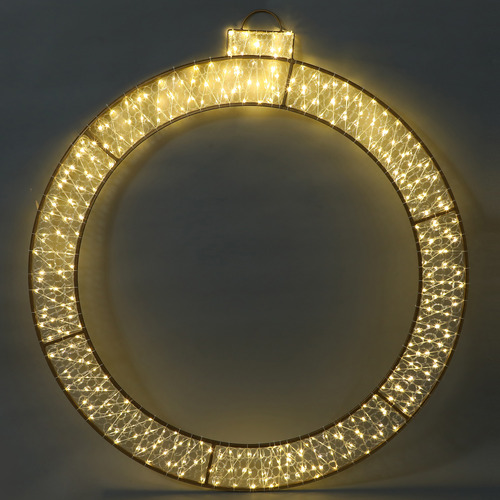 120cm Xyvee 2D Christmas Bauble Ring with Twinkle LED