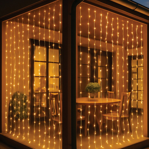 800 Xyra LED Crazy Twinkle Curtain Lights