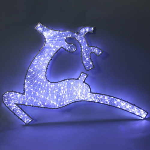 120cm Xyelle 2D Flying Reindeer with Twinkle LED