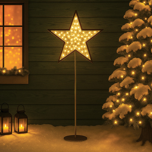Xyven 2D Star with Twinkle LED