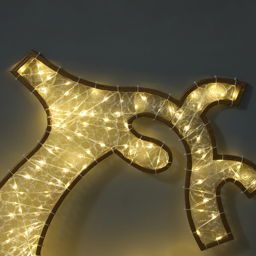 120cm Xyelle 2D Flying Reindeer with Twinkle LED
