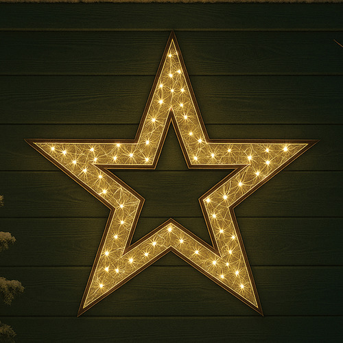 120cm Xysha 2D Star with Twinkle LED
