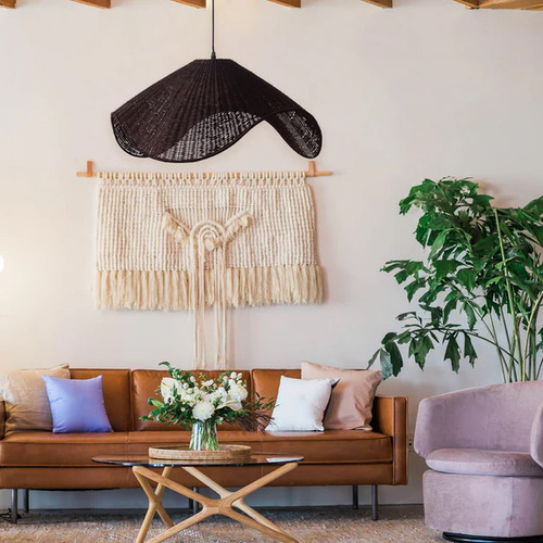 Spence Rattan Pendant Light