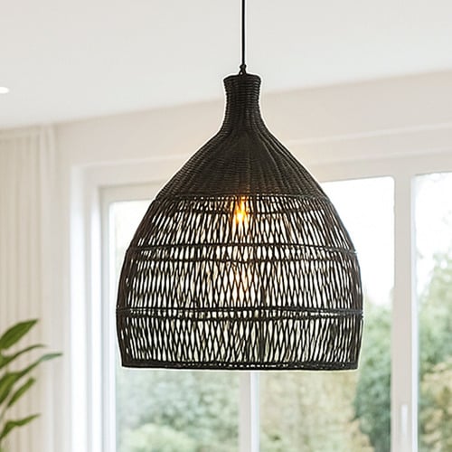 Downs Rattan Pendant Light