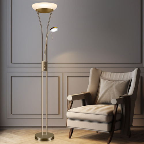 White Saint-Gratien LED Metal Floor Lamp