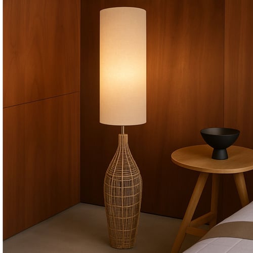 Harrell Hemp & Linen Floor Lamp