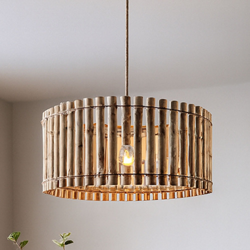 Conroy Eucalyptus Wood Pendant Light