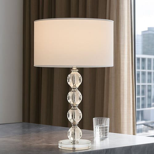 Crystal 48cm Table Lamp