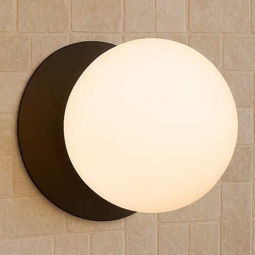 Lassie Opal Frosted Glass Warm White LED Wall Sconce