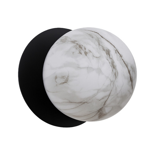 Lassie Marble Opal Glass Warm White LED Wall Sconce