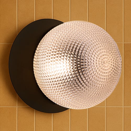 Lassie Diamond Cut Glass Warm White LED Wall Sconce