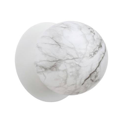 Lassie Marble Opal Glass Warm White LED Wall Sconce