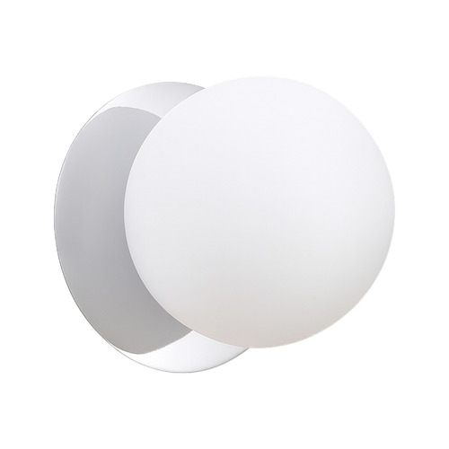 Lassie Opal Frosted Glass Warm White LED Wall Sconce