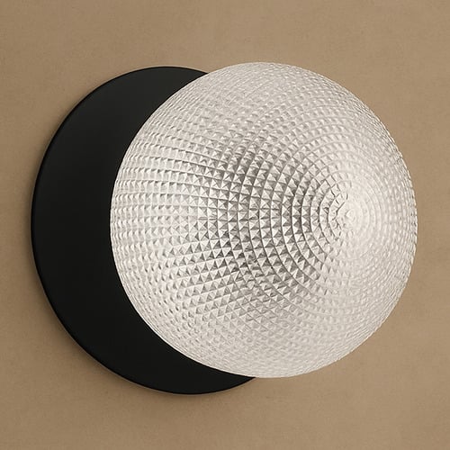 Lassie Diamond Cut Glass Cool White LED Wall Sconce