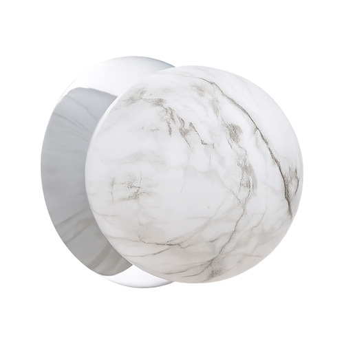 Lassie Marble Opal Glass Warm White LED Wall Sconce