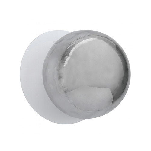 Lassie Molten Ripple Glass Cool White LED Wall Sconce
