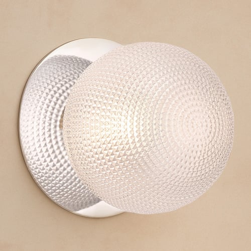 Lassie Diamond Cut Glass Warm White LED Wall Sconce